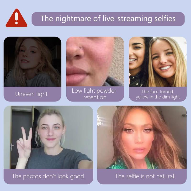 360° LED Ring Light with Mirror & Phone Holder ,3-In-1 Rechargeable Makeup Light for Live Streaming, Video Calls, Selfie (Portable, 3 Color Temperatures, Foldable),Halloween,Halloween Makeup