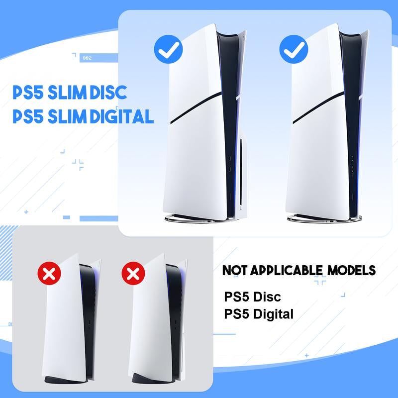 Charging Base Cooling Bracket for PS5 Controller, Vertical Stand Cooling Fan, Cooling & Charging Station for Playstation 5 Controllers, Dual Controller Charger, Gaming Items, Gaming Products, Controller Charger, Game Peripherals