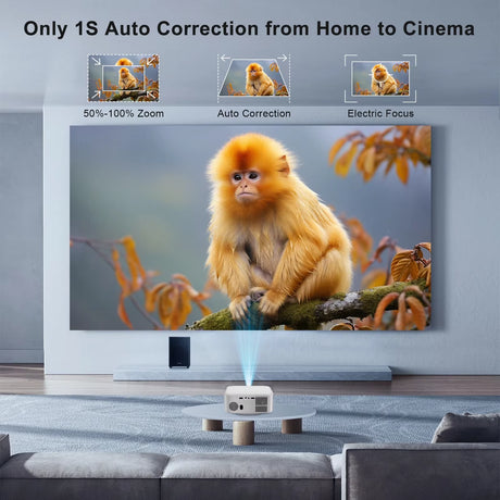 P92 Max Projector 4K Android 13 Whaleos Native 400ANSI Dual Wifi6 BT5.1 1920*1080P Cinema Home Theater Shipping from UK