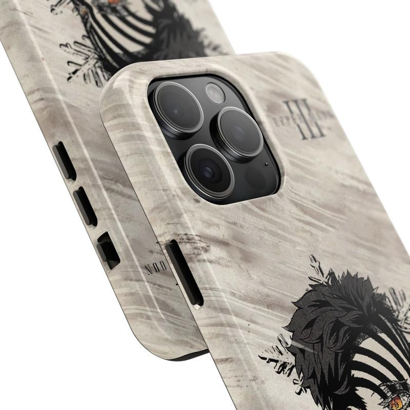 Demon Slayer Akaza & Zenitsu Phone Case - Retro Manga Design for iPhone 17 Pro Max