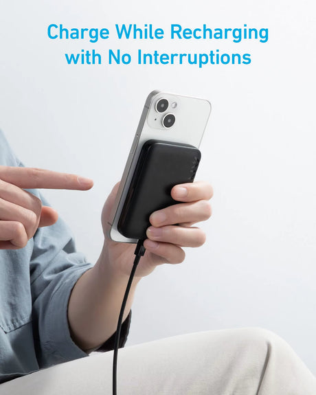 Power Bank, 321 Magnetic Battery (Powercore Magnetic 5K), 5,000Mah Magnetic Wireless Portable Charger, Compatible with Iph