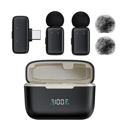 HITOZON Professional Wireless Lavalier Microphone for Smartphones,Plug-Play Lapel Mic with Innovative Al Voice Changing,Smart Noise Cancellation,Wireless Lapel Mic with Charging Case for Live Streaming,Interview,Podcast,Vlog