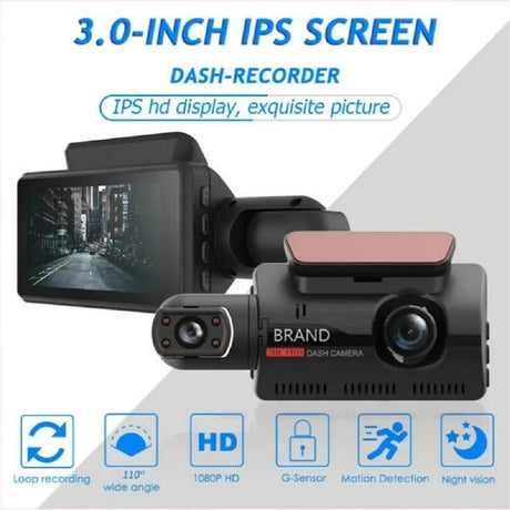 Front and Rear Camera HD Dash Cam 1080P Car Recorder HD inside Front Rear Camera Dual Lens Recorder