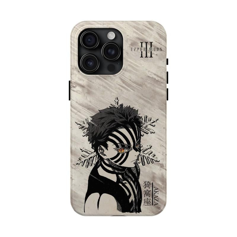 Demon Slayer Akaza & Zenitsu Phone Case - Retro Manga Design for iPhone 17 Pro Max