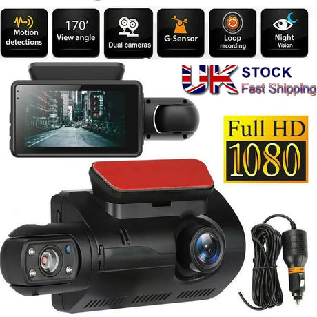 Front and Rear Camera HD Dash Cam 1080P Car Recorder HD inside Front Rear Camera Dual Lens Recorder