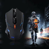ET X-08 2000DPI Adjustable 7Button 2.4G Wireless Gaming Mouse Professional Wireless Gaming Mouse for Gamer Mute LED Mice for PC