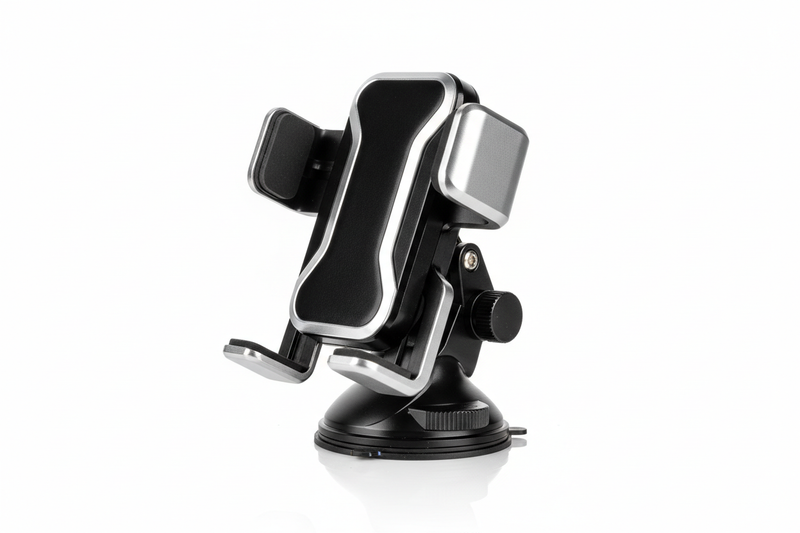 one car accessory at random for inside, displayed on a white professional background with reflection underneath